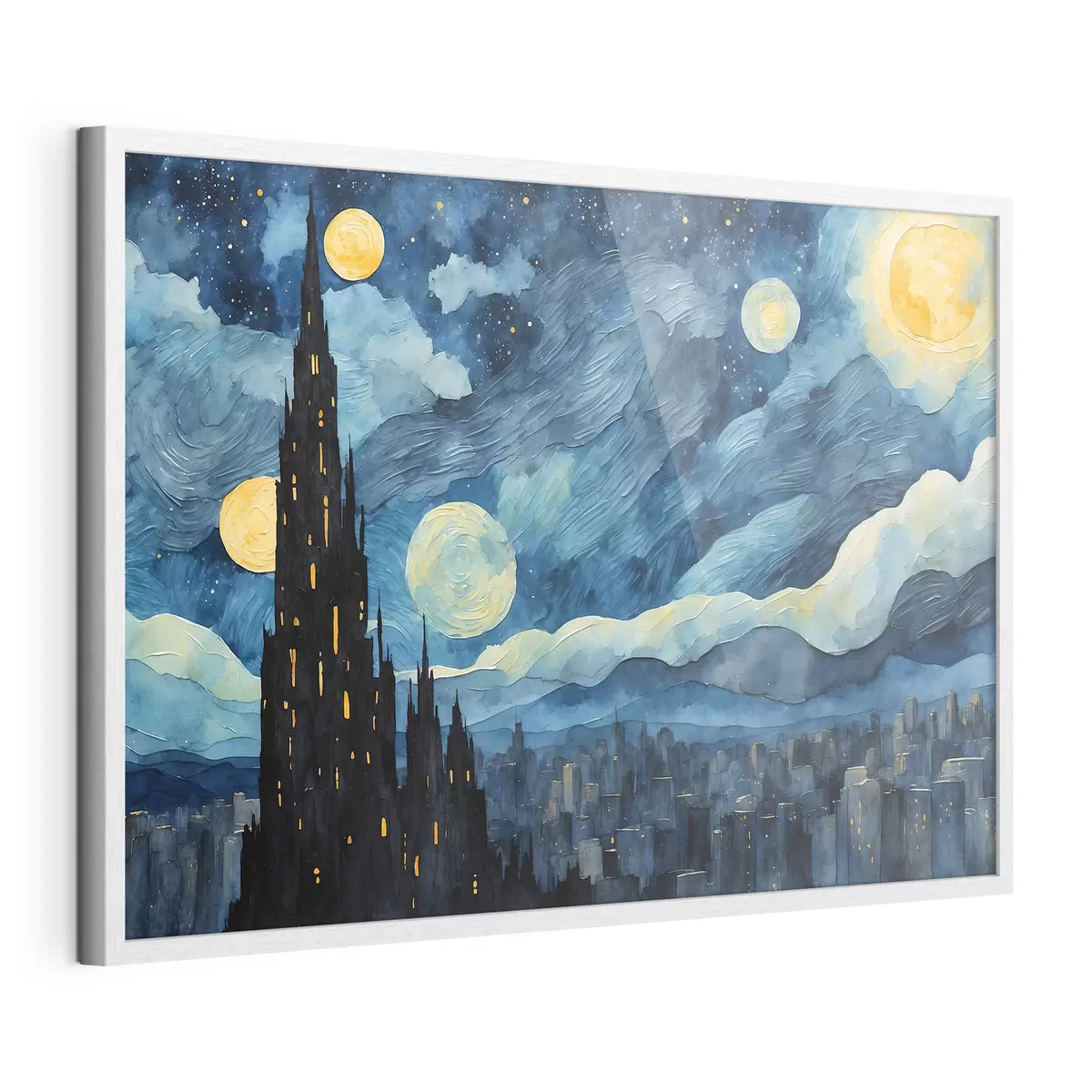 Poster Estrellas sobre sueño urbano f42268