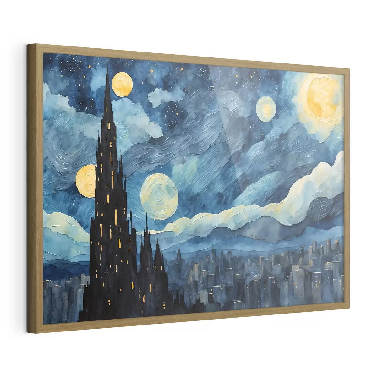 Poster Estrellas sobre sueño urbano f42268