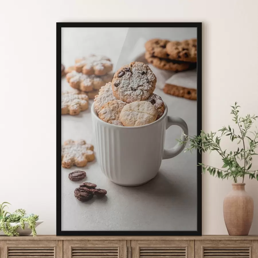 murales de pared Taza con galletas f42276