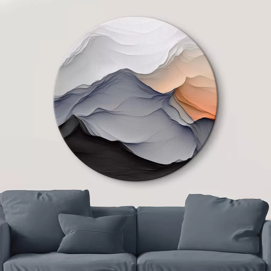 murales de pared Abstracción con imitación o montañas r42457