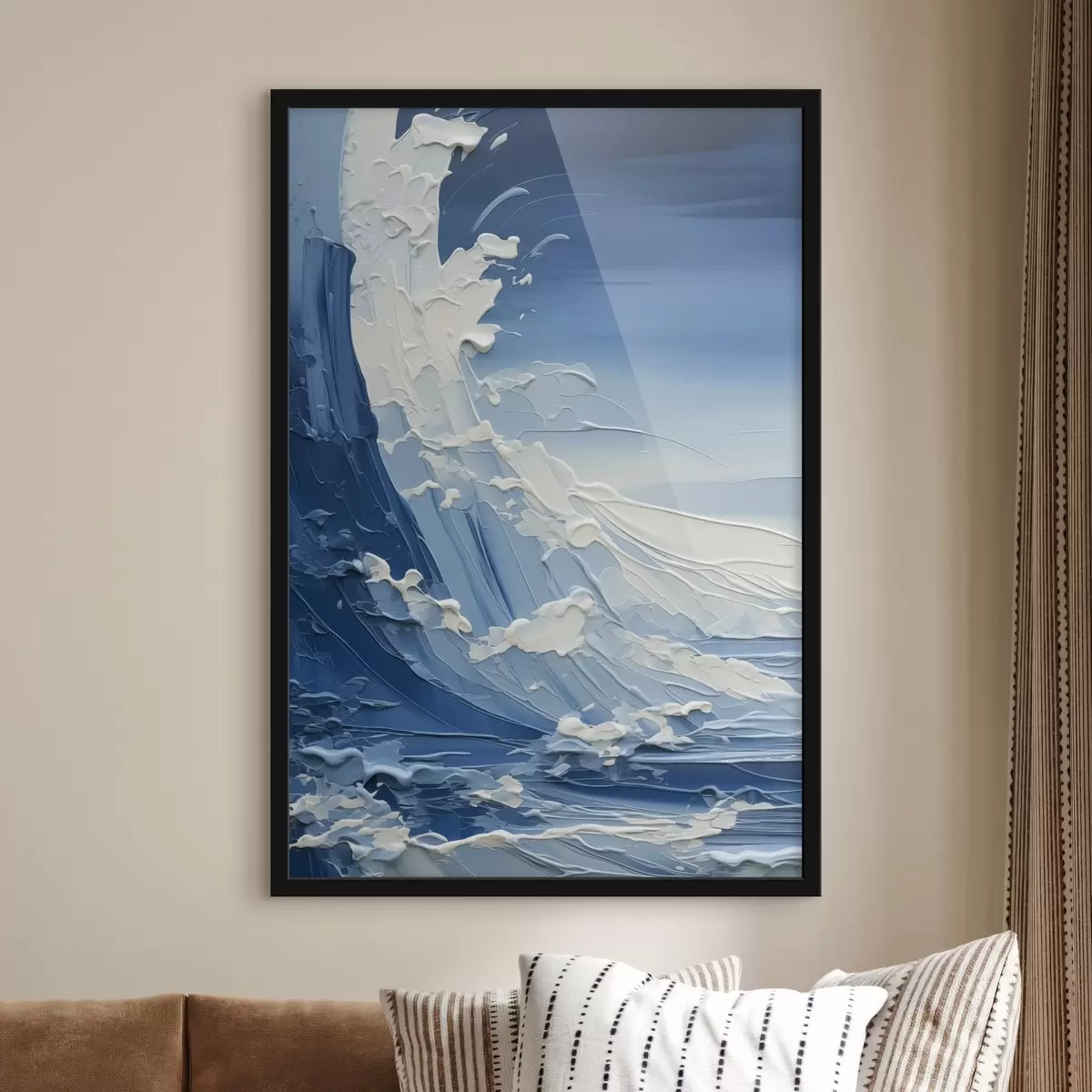 Poster Pintura de imitación de olas marinas f42465