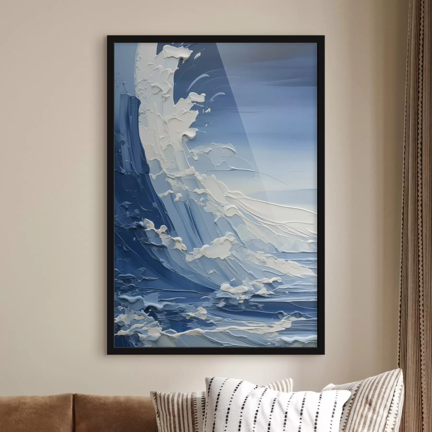 murales de pared Pintura de imitación de olas marinas f42465