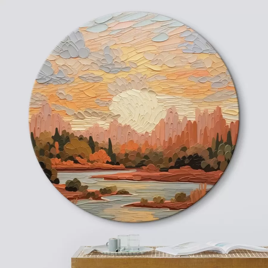 murales de pared Paisaje imitación pinceladas r42469