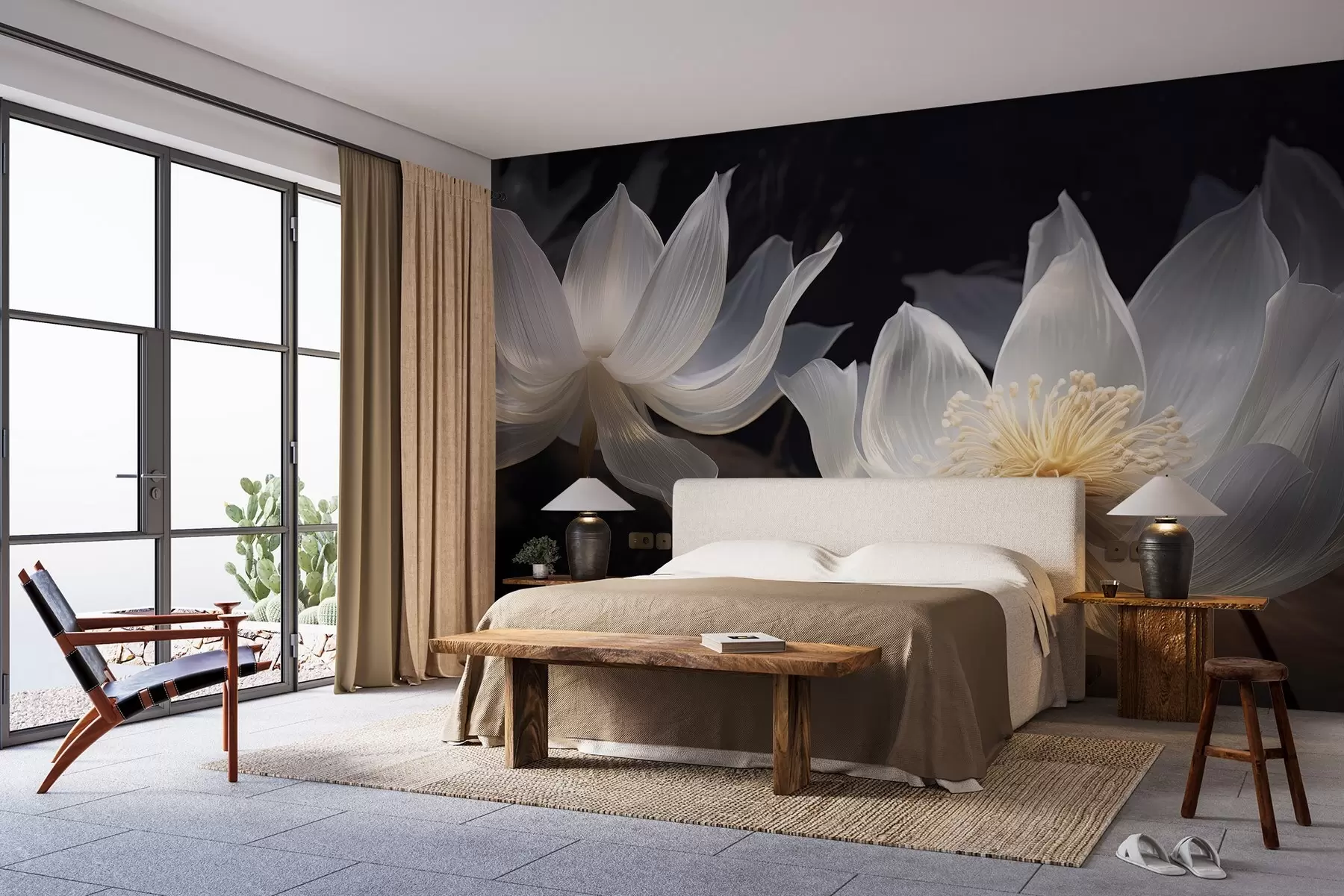 murales de pared Exuberantes flores preciosas w02846