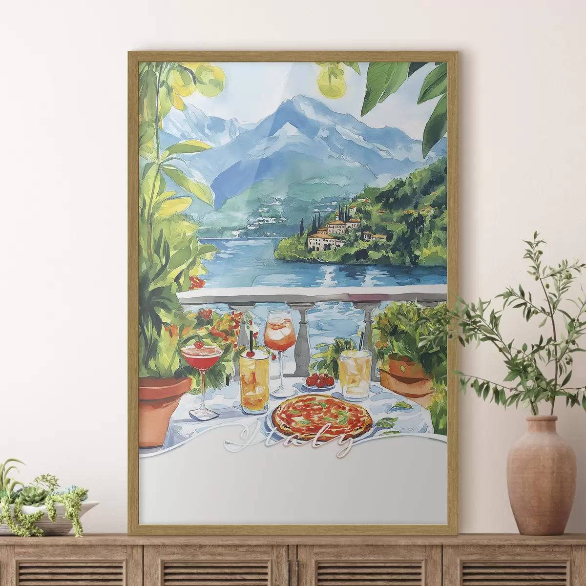 Poster Sabor de tarde en la terraza f42434
