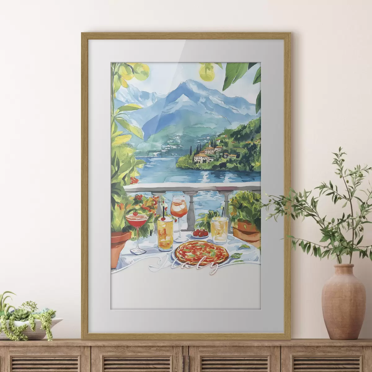 Poster Sabor de tarde en la terraza f42434
