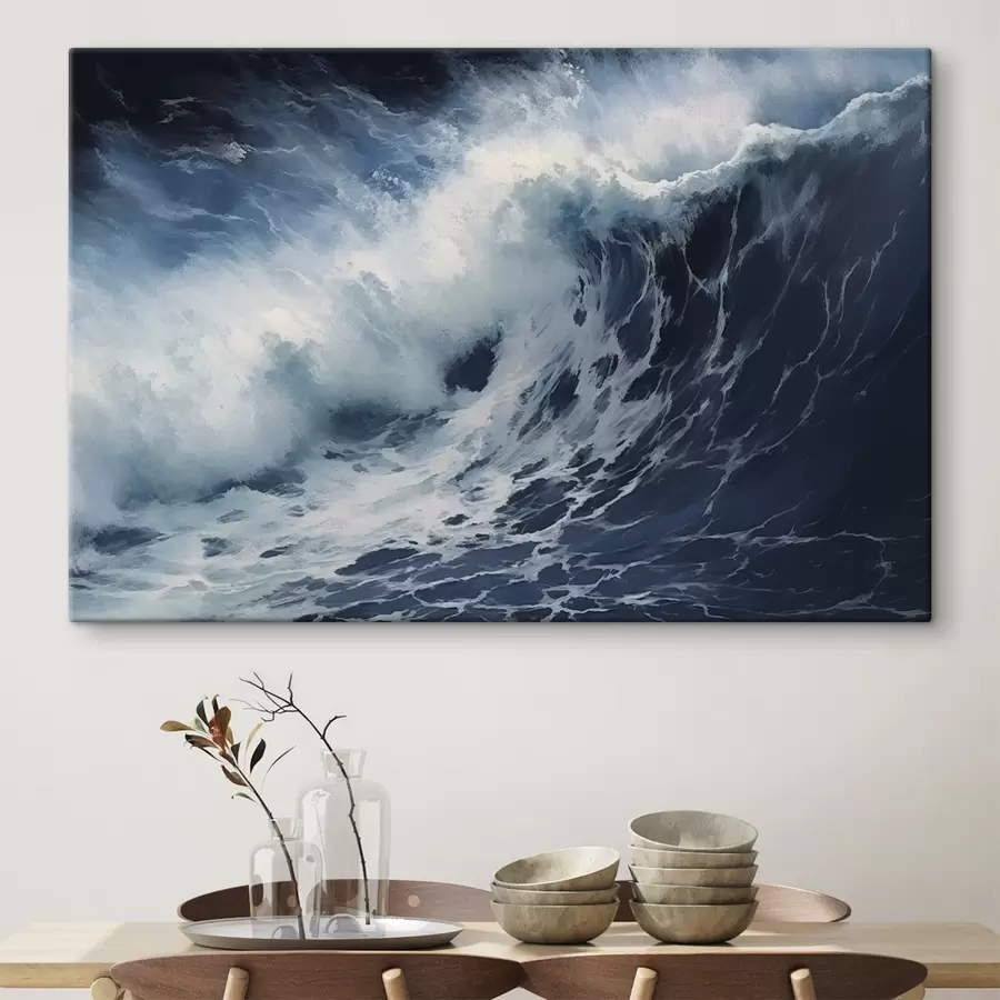 murales de pared Tormentosa ola oceánica s42487
