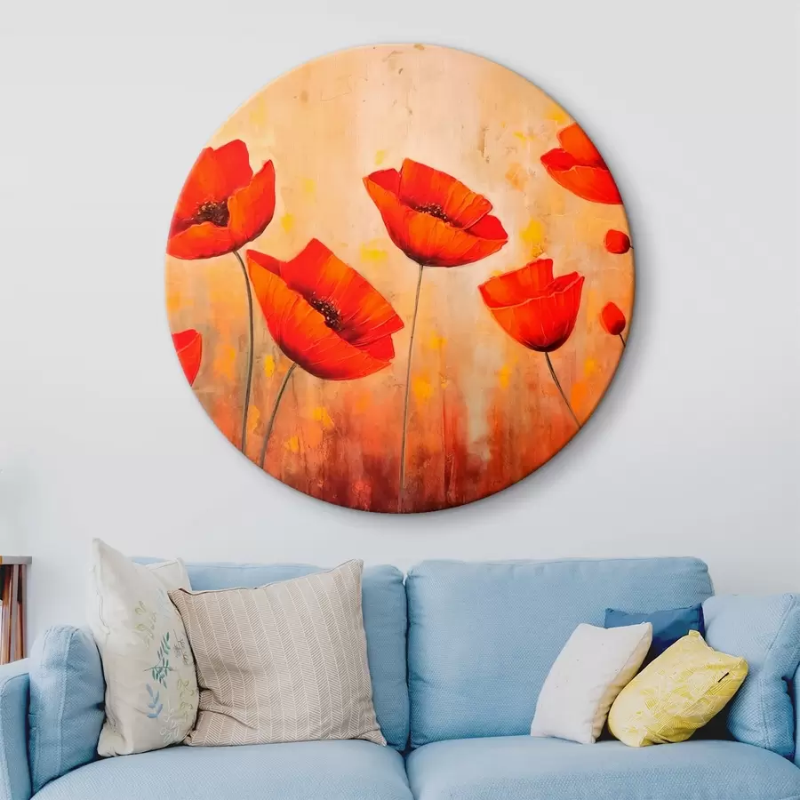 murales de pared Amapolas rojas r42483