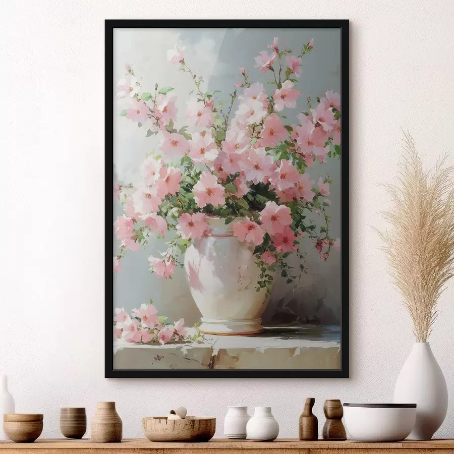 murales de pared Ramo de flores rosas f42491