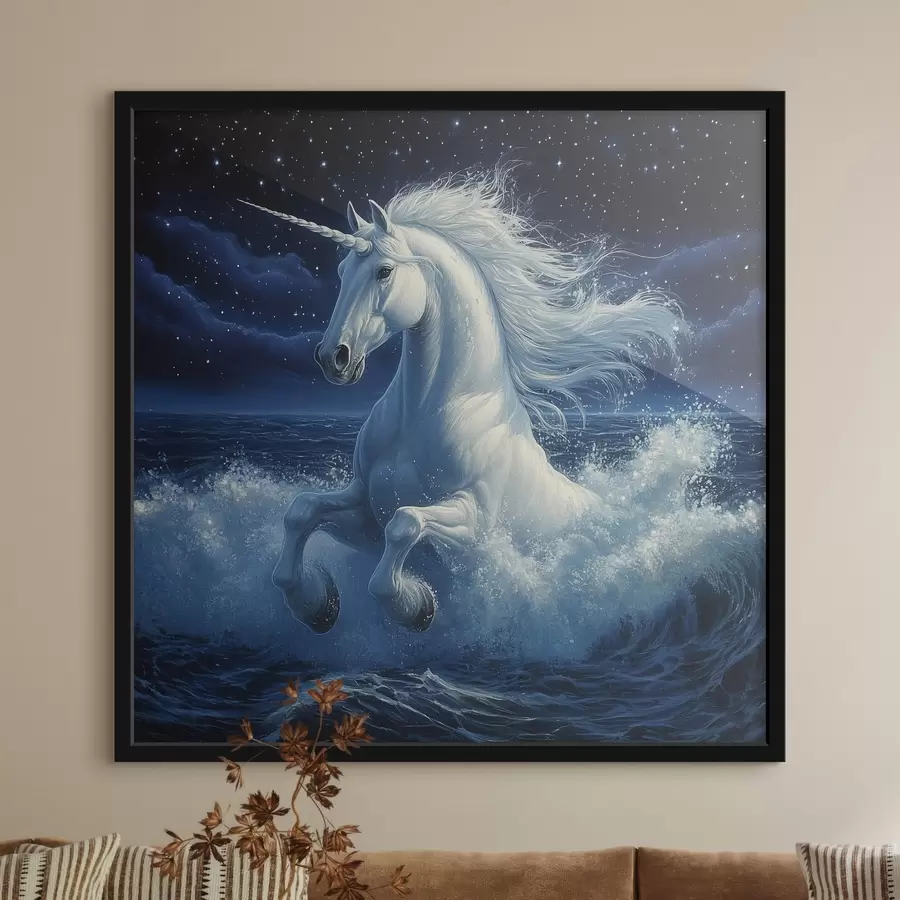murales de pared Unicornio en el mar f42505