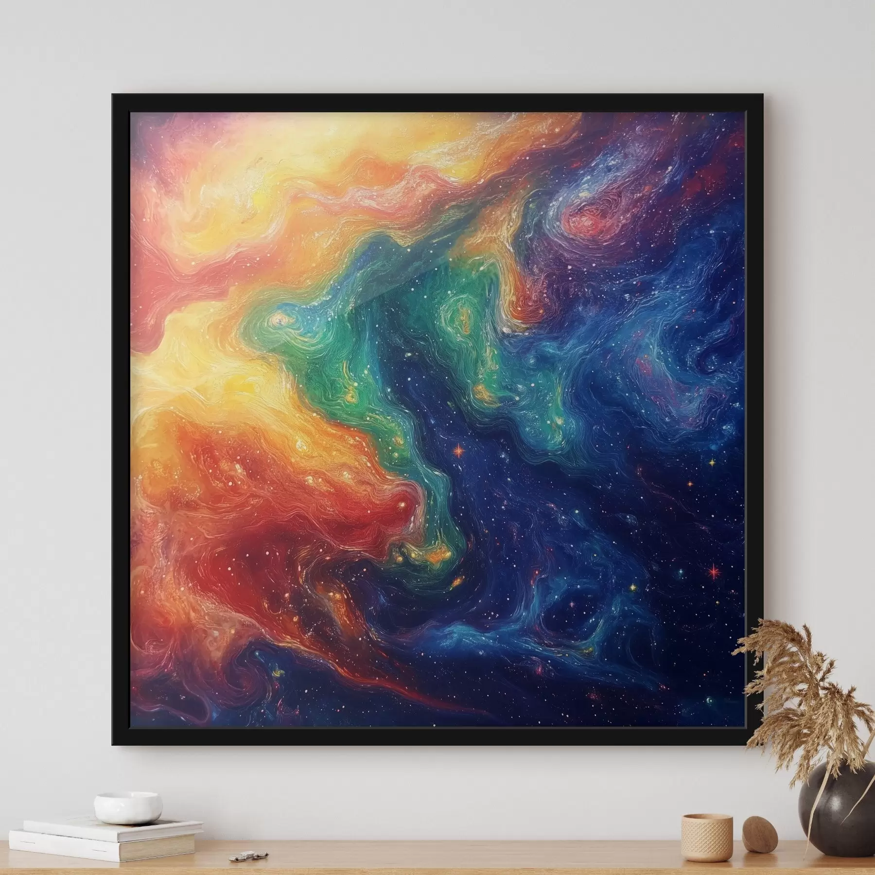 murales de pared Abstracción en colores vivos f42507