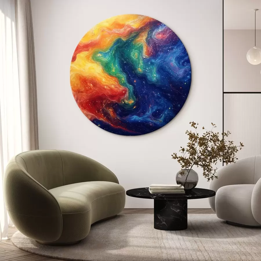 murales de pared Abstracción en colores vivos r42507