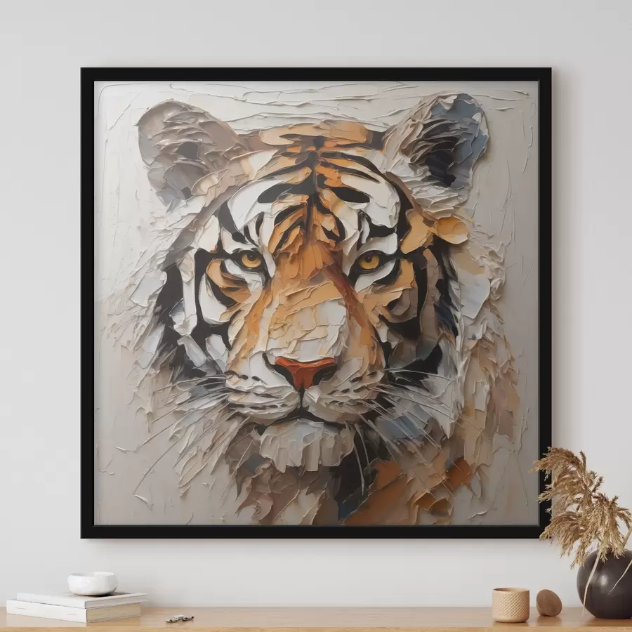 murales de pared Pinceladas de imitación de tigre f42593