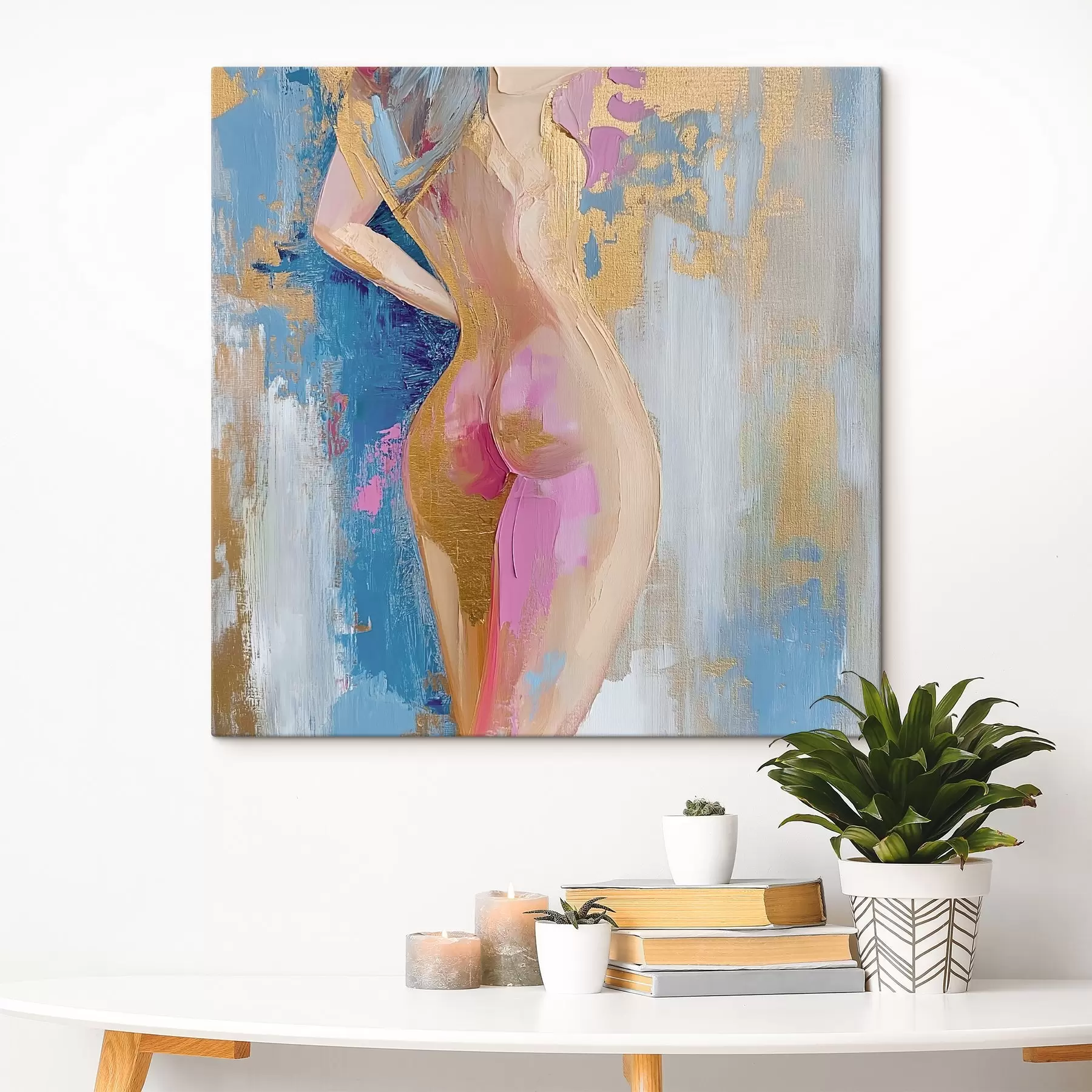 murales de pared Dibujo abstracto del cuerpo de una niña s42611