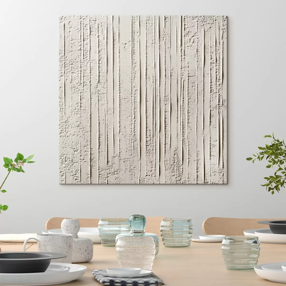 murales de pared Abstracción monocroma texturizada s42614