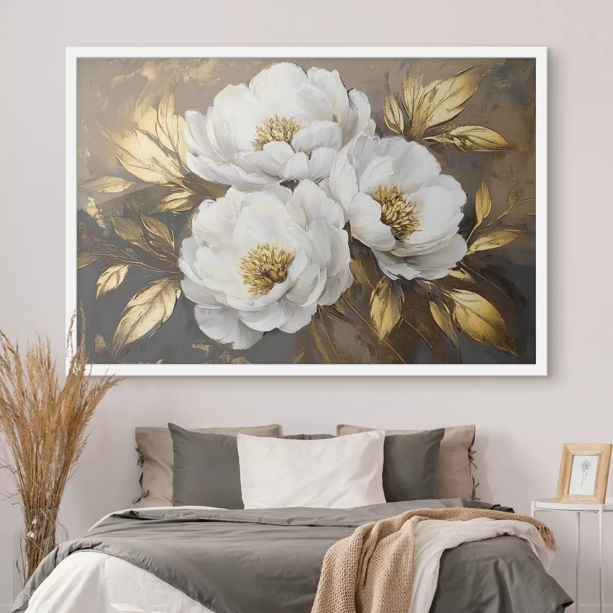 Poster Tres flores blancas f42604