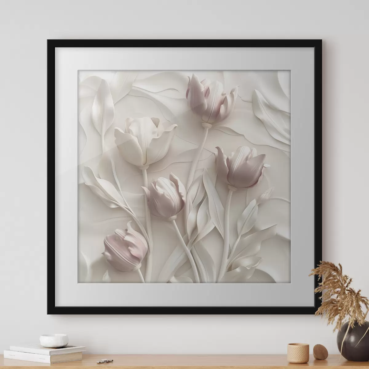 Poster Flores delicadas volumétricas f42613