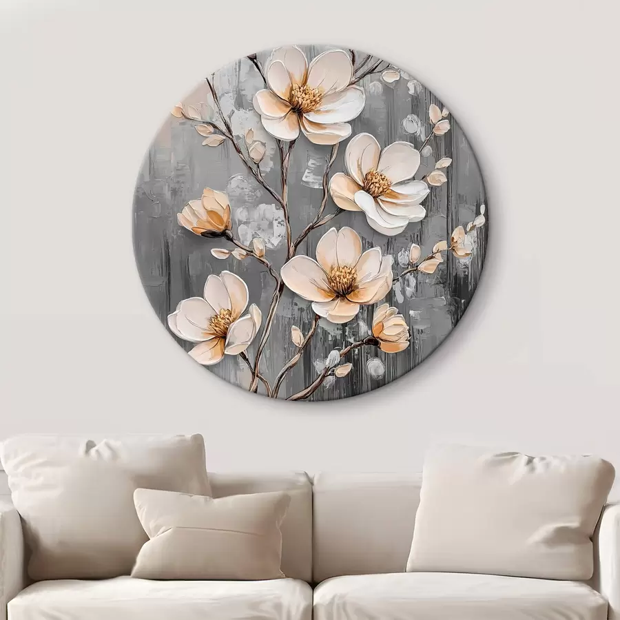 murales de pared Rama abstracta con flores r42555
