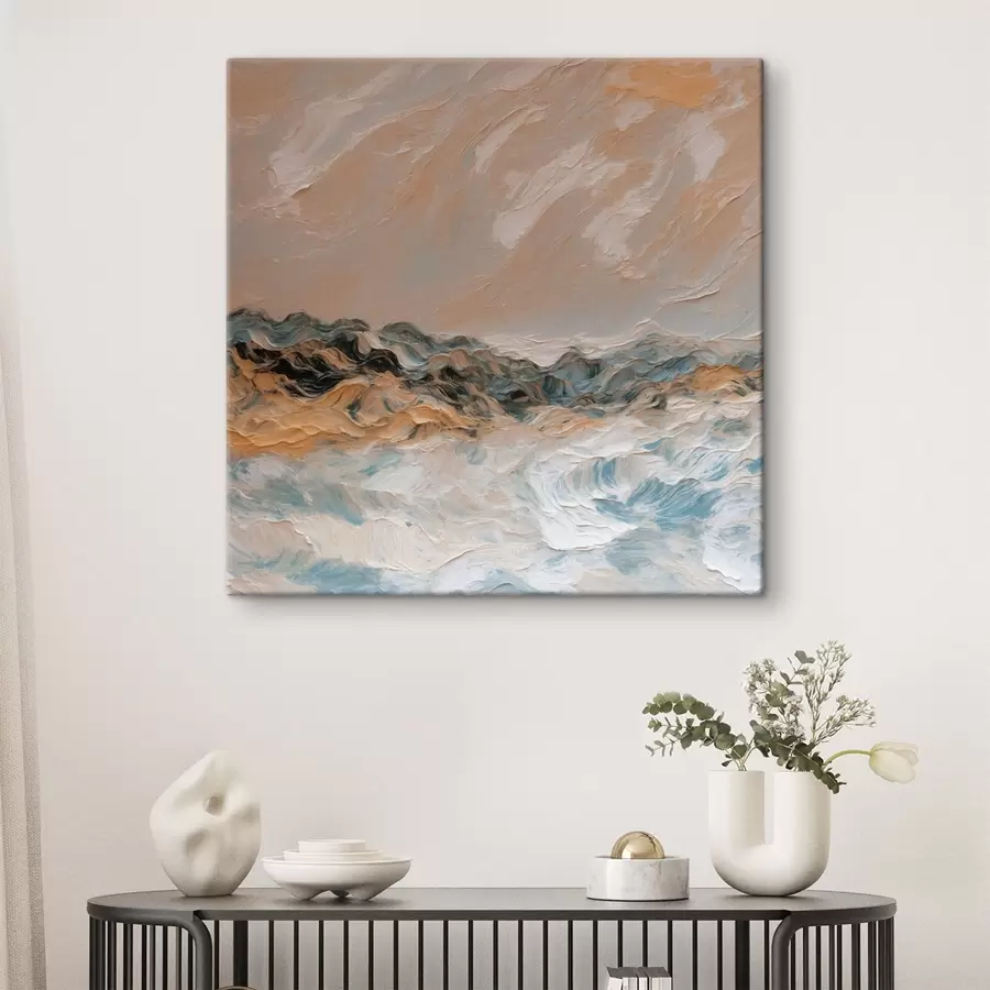 murales de pared Mar abstracto al óleo s42529