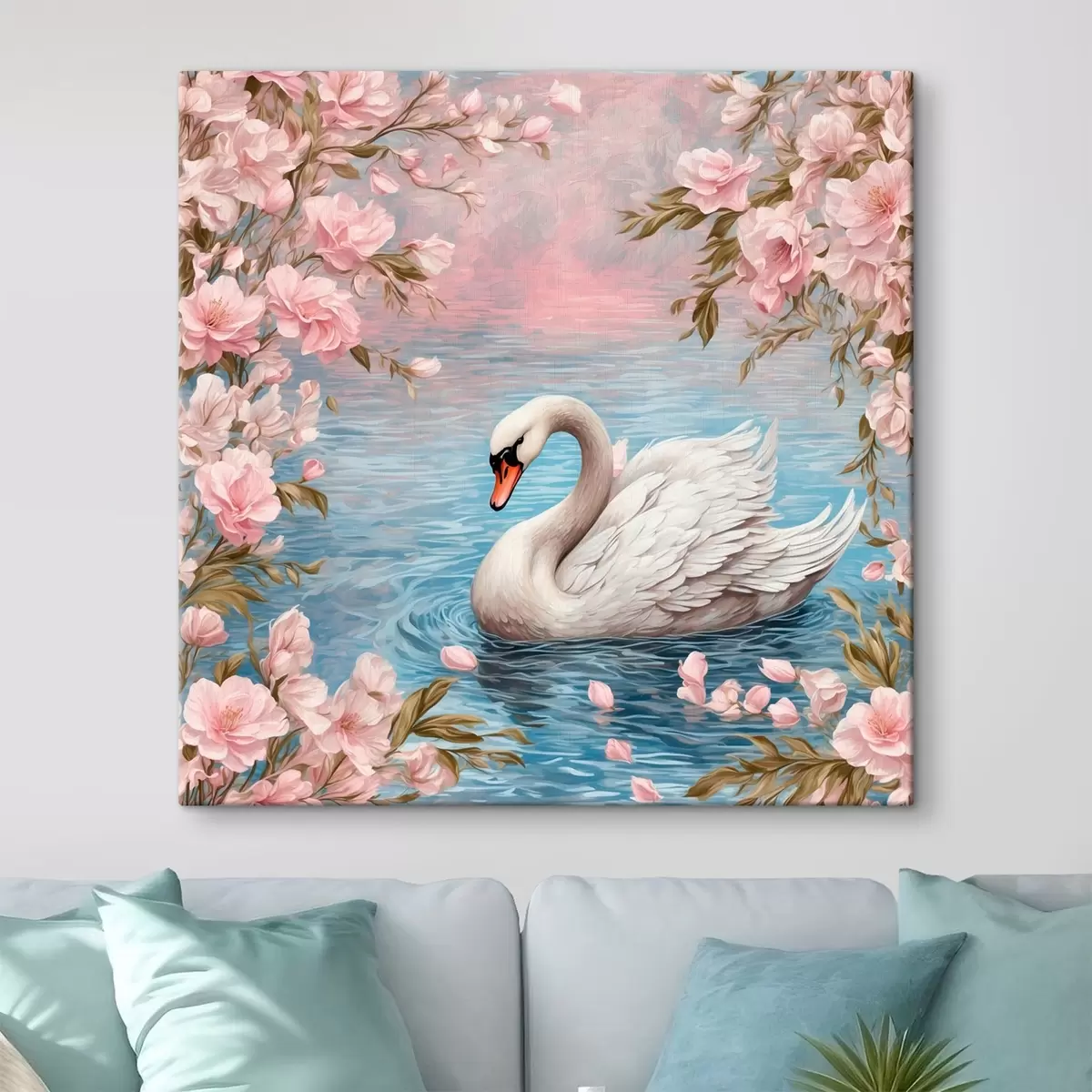 murales de pared Cisne en el lago s42543