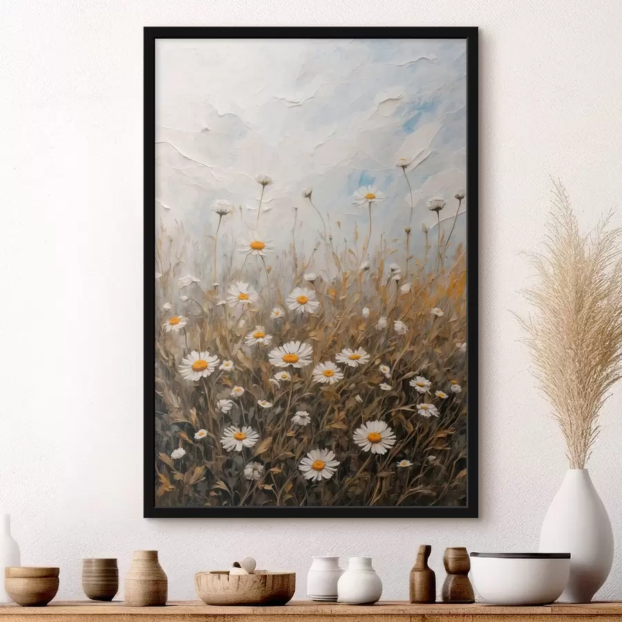 murales de pared Campo de manzanilla f42527