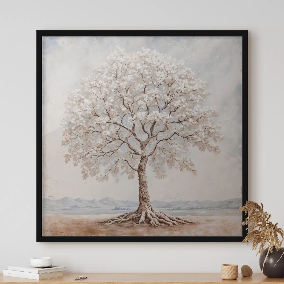 Poster Árbol en estilo cartnia con acrílicos f42548