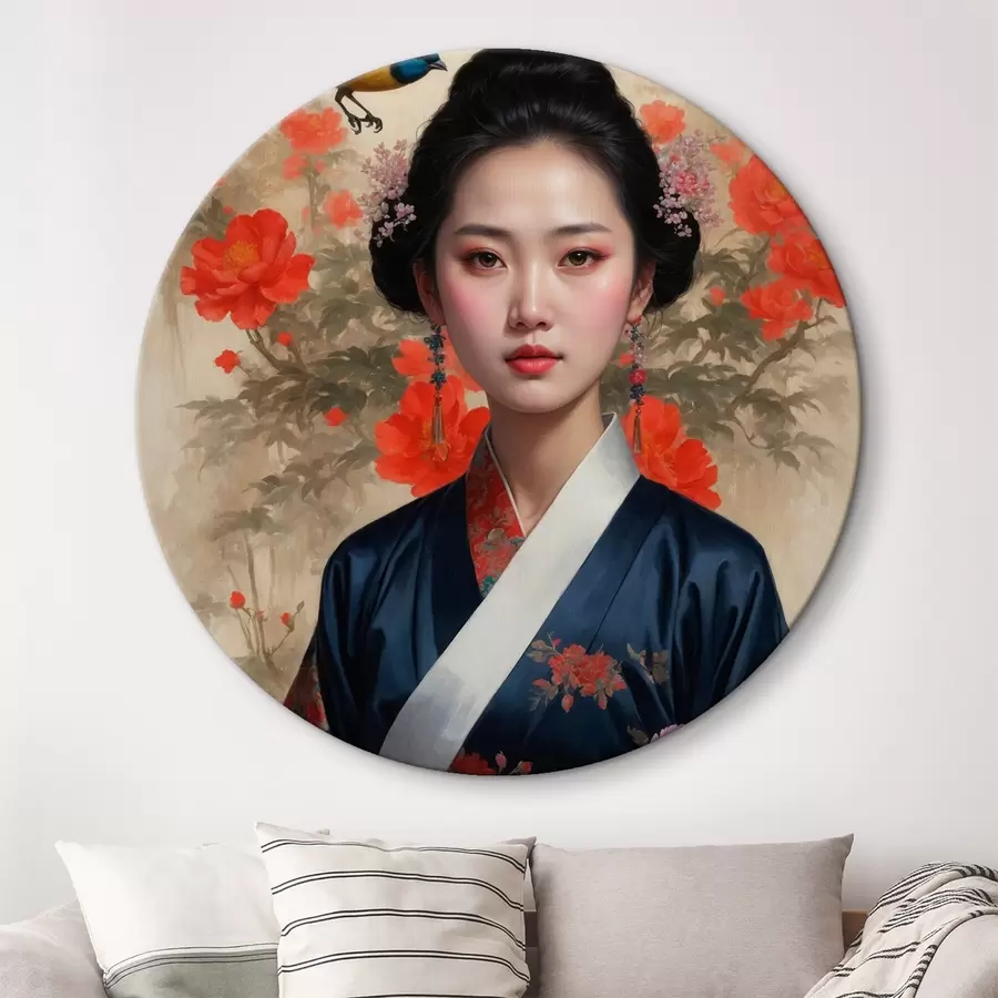 murales de pared Japonesa con kimono r42511