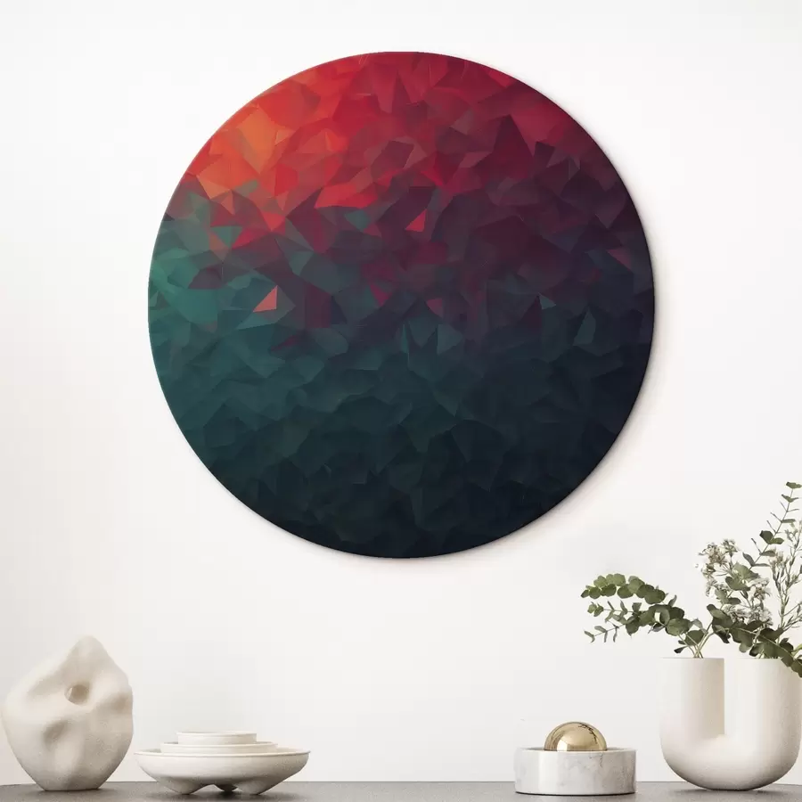 murales de pared Transición del naranja al azul r42513