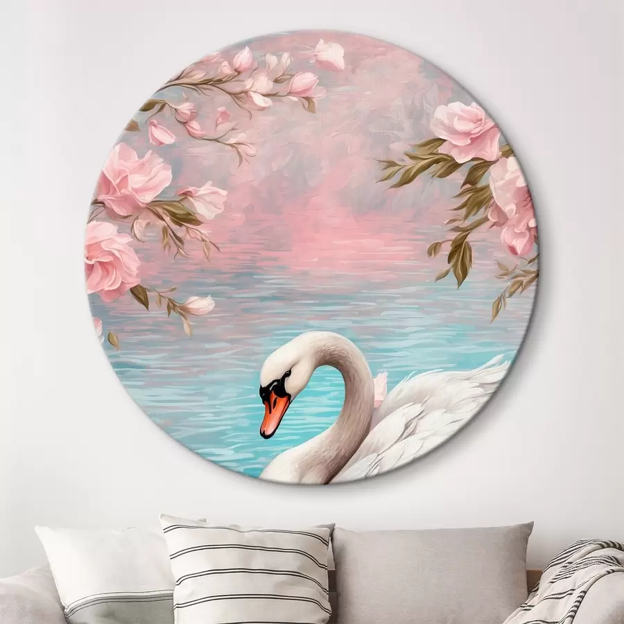 murales de pared Cisne en el lago r42543