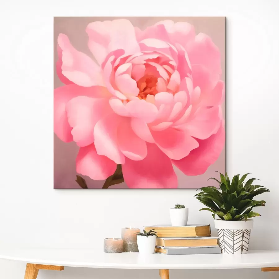 murales de pared Peonía rosa grande s42639