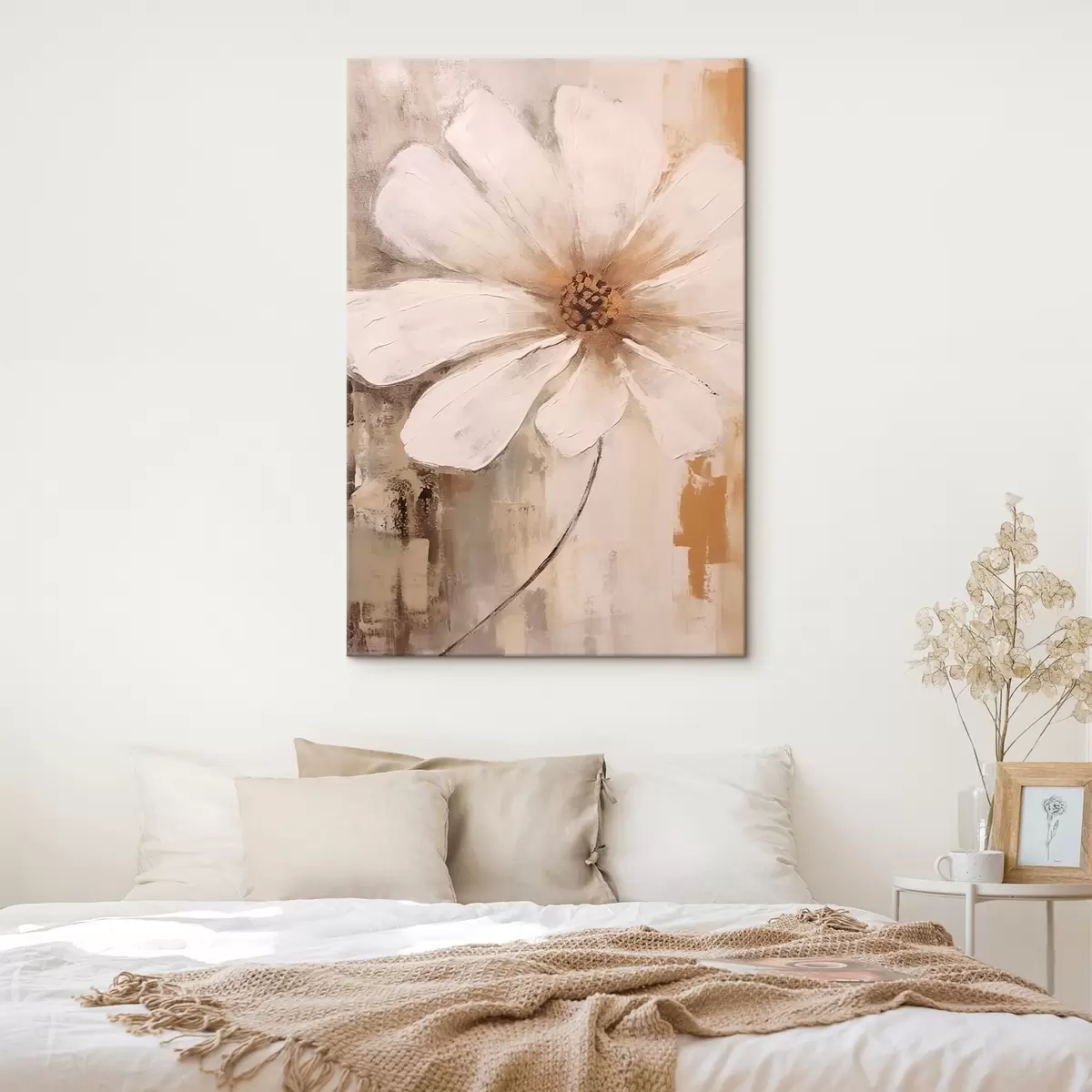 murales de pared Gran flor blanca s42641