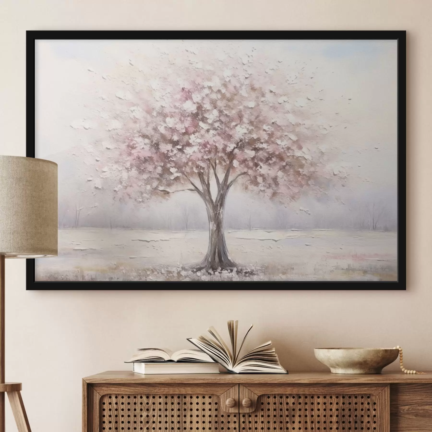 murales de pared Madera rosa f42629