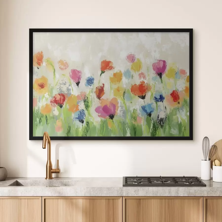 murales de pared Flores coloridas f42631