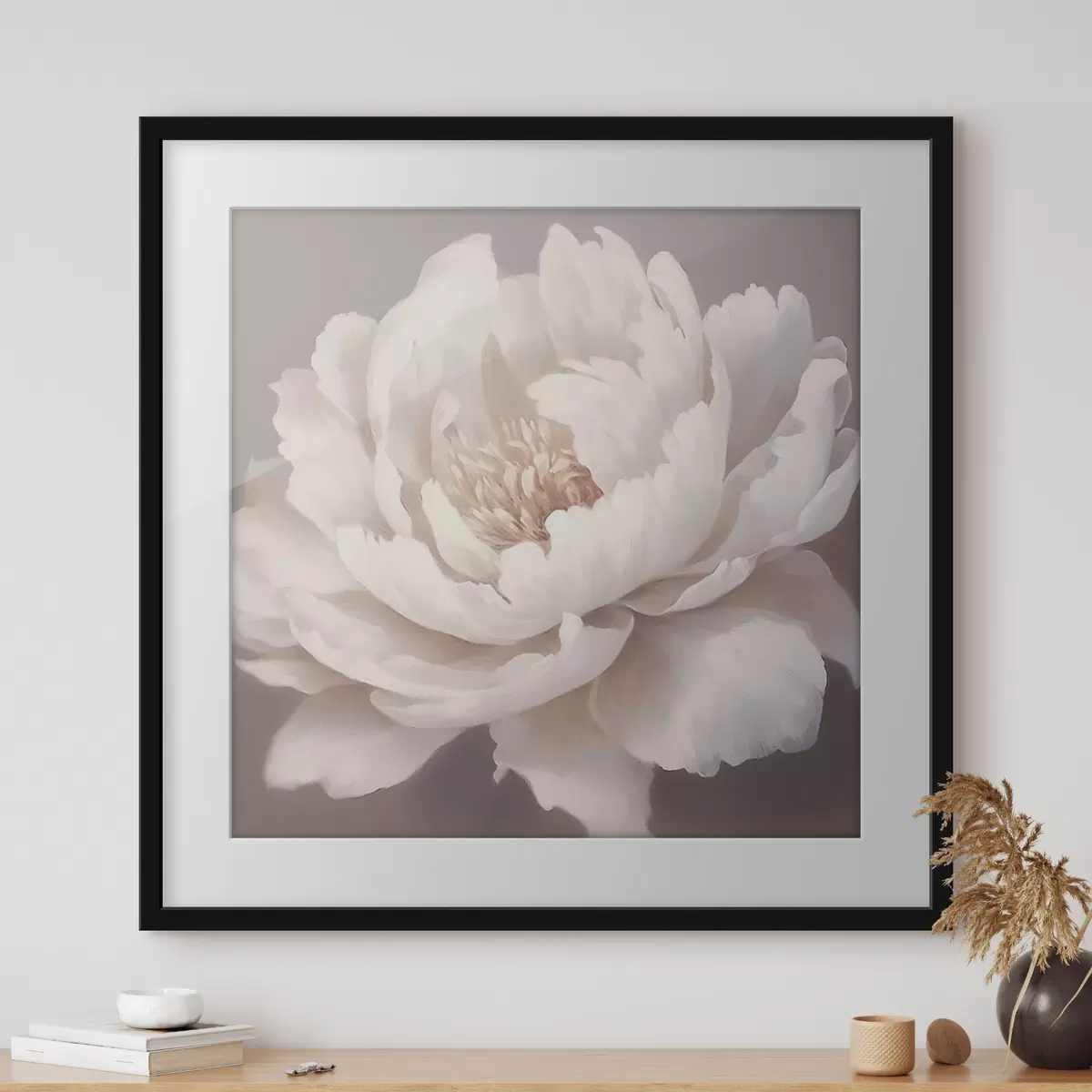 Poster Peonía blanca grande f42637