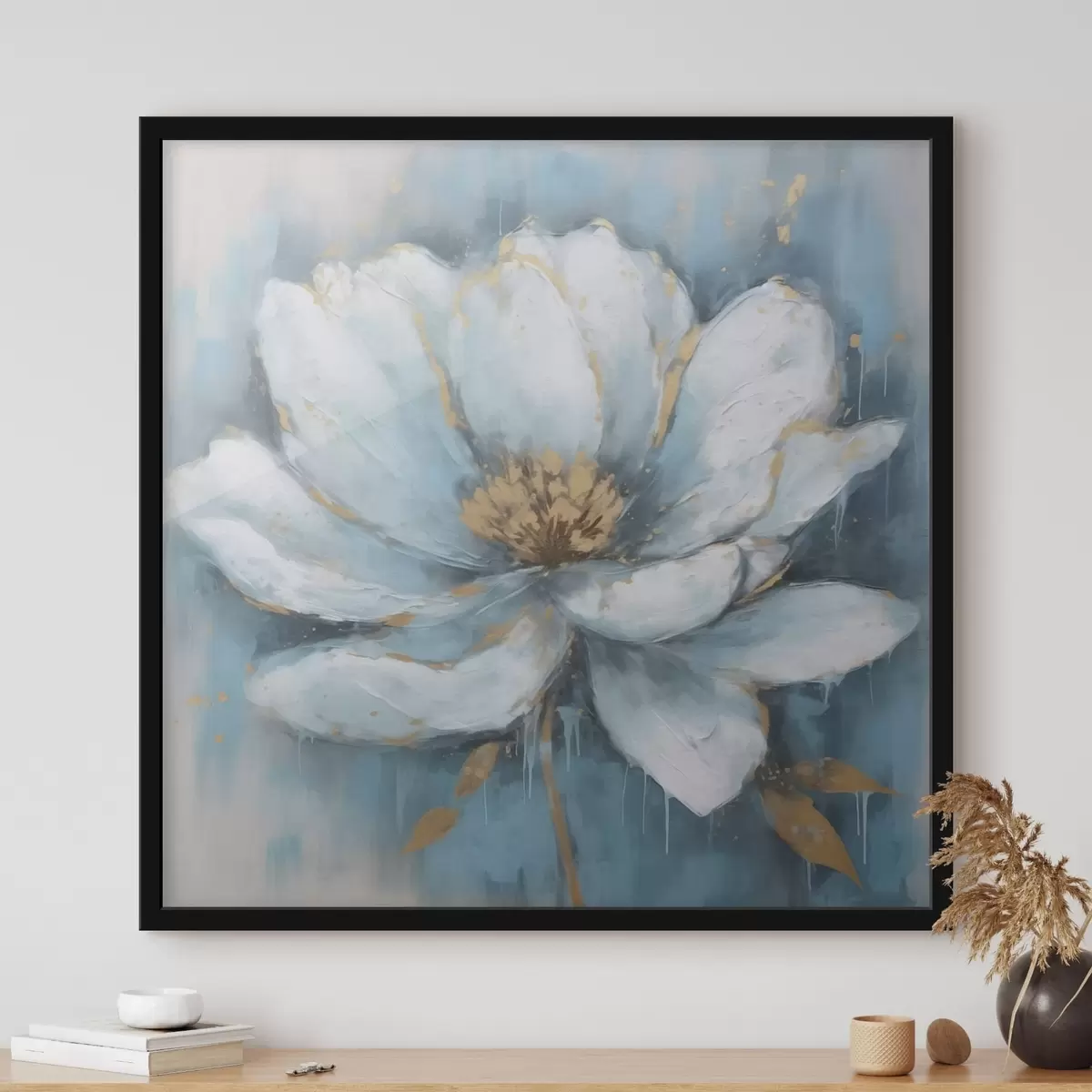 Poster Tendencia flor azul f42638