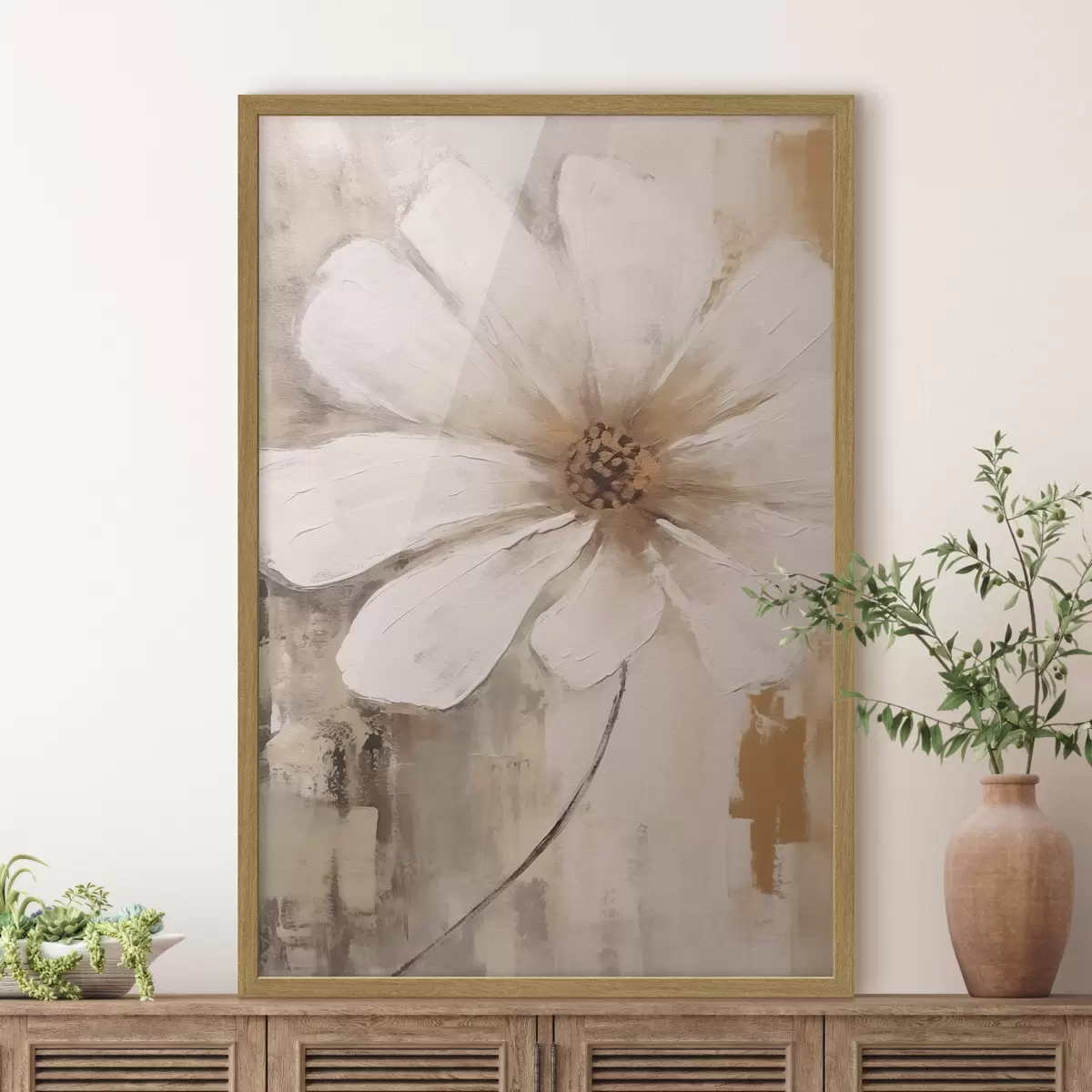 Poster Gran flor blanca f42641
