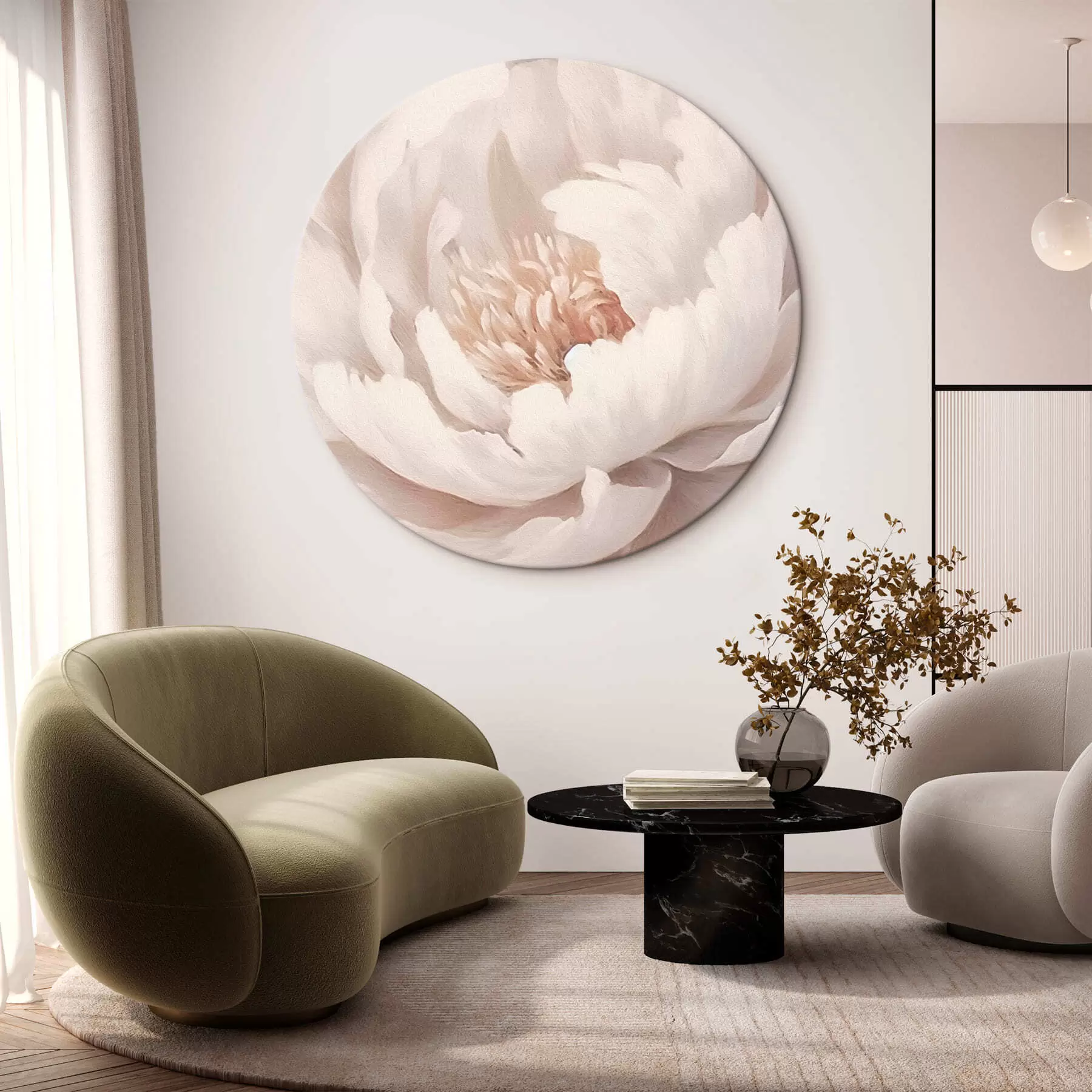 murales de pared Peonía blanca grande r42637