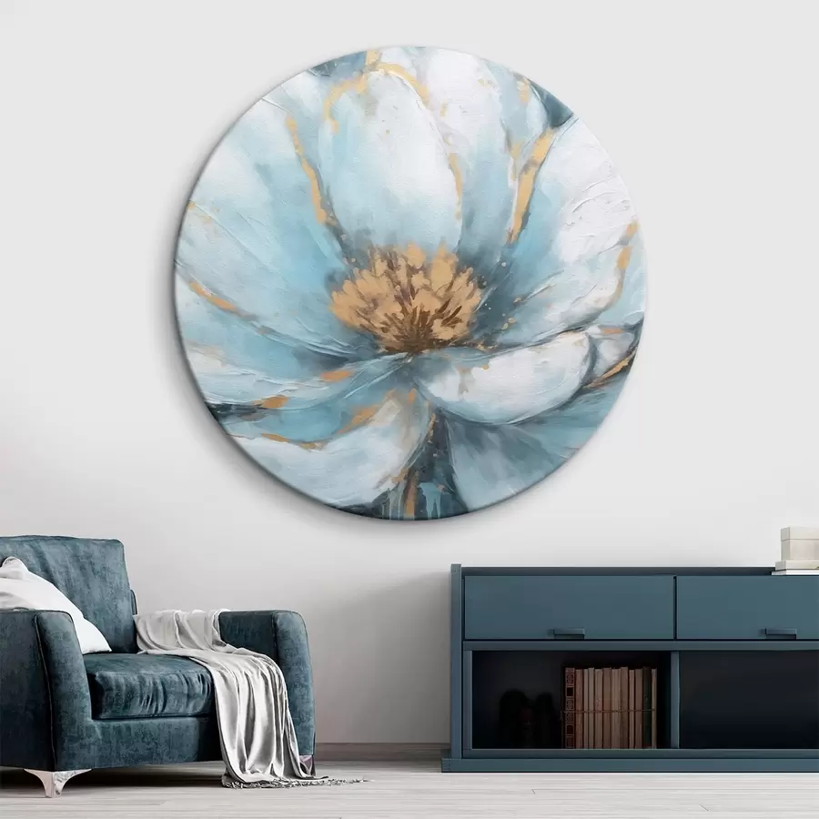murales de pared Tendencia flor azul r42638