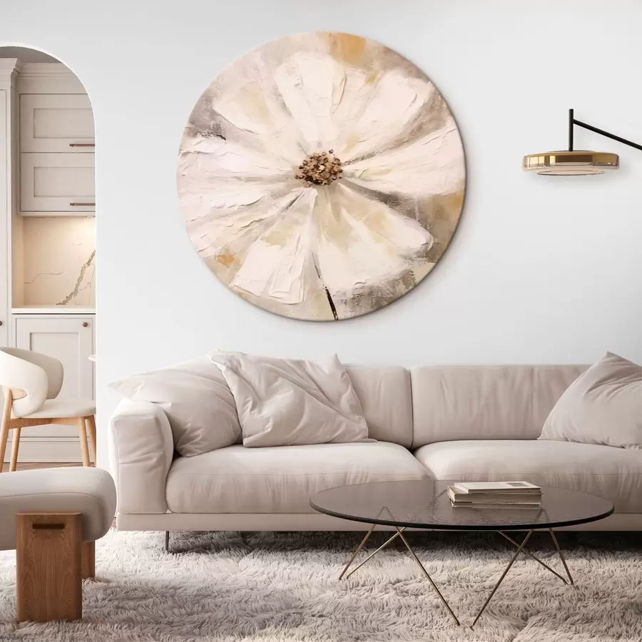 murales de pared Tendencia flor blanca r42640