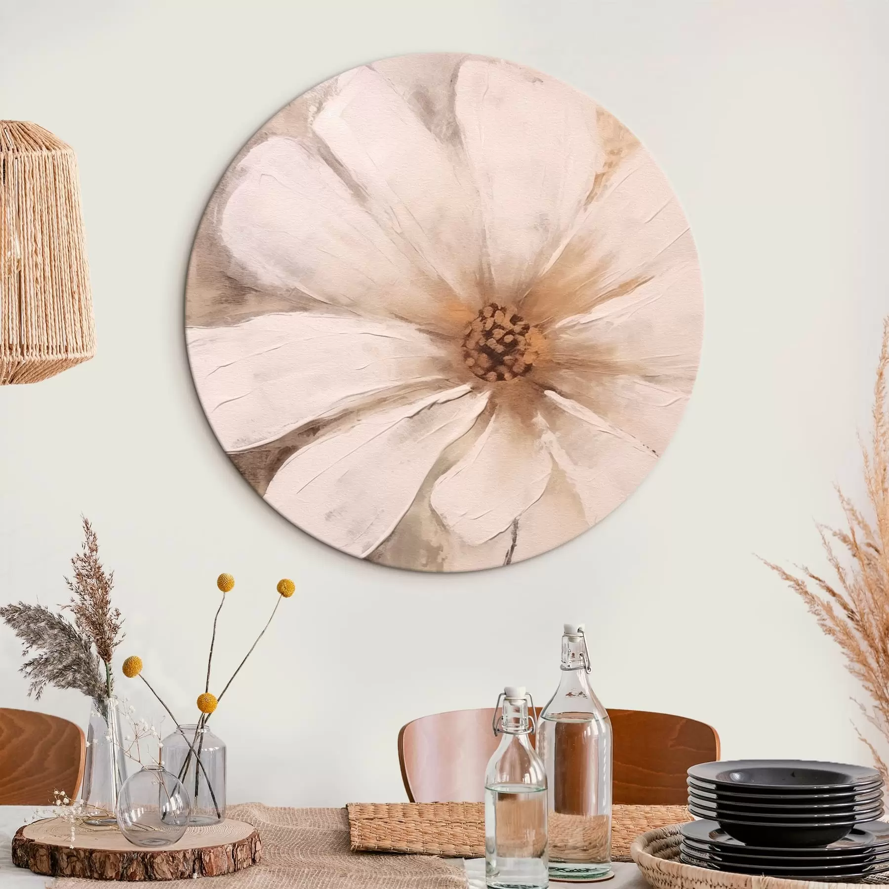 murales de pared Gran flor blanca r42641