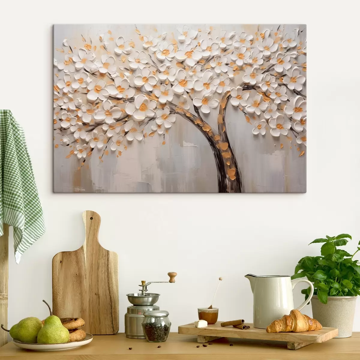 murales de pared Imagen volumétrica de un árbol en flor s42658