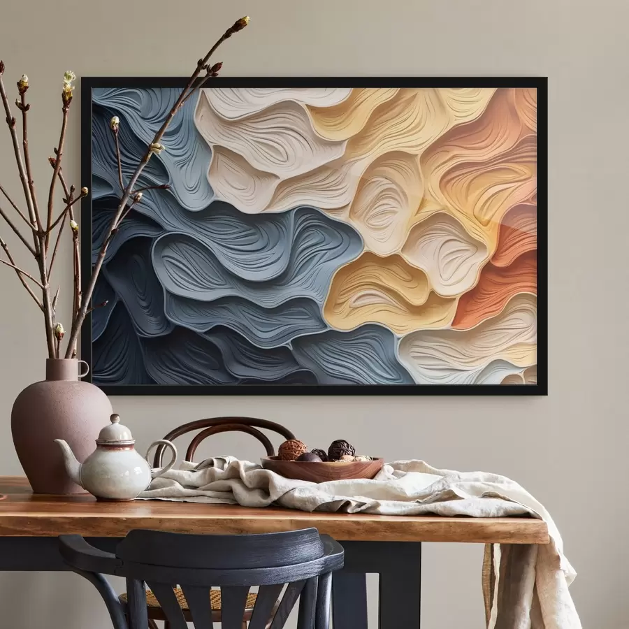 murales de pared Capas abstractas de color y textura f42647