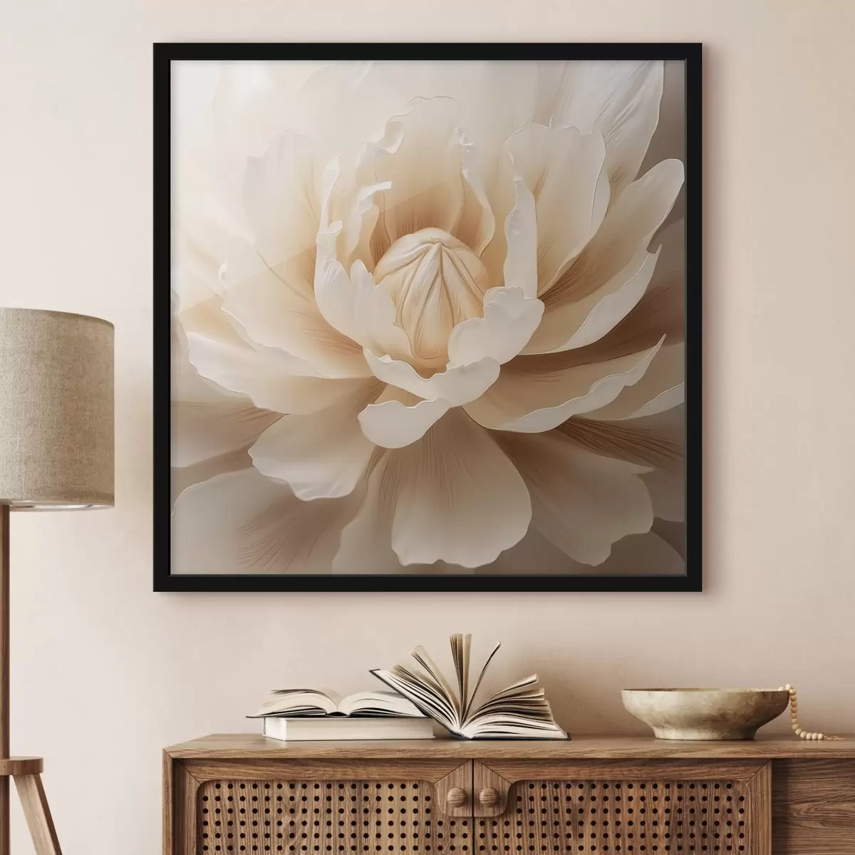 Poster Flor cremosa f42656