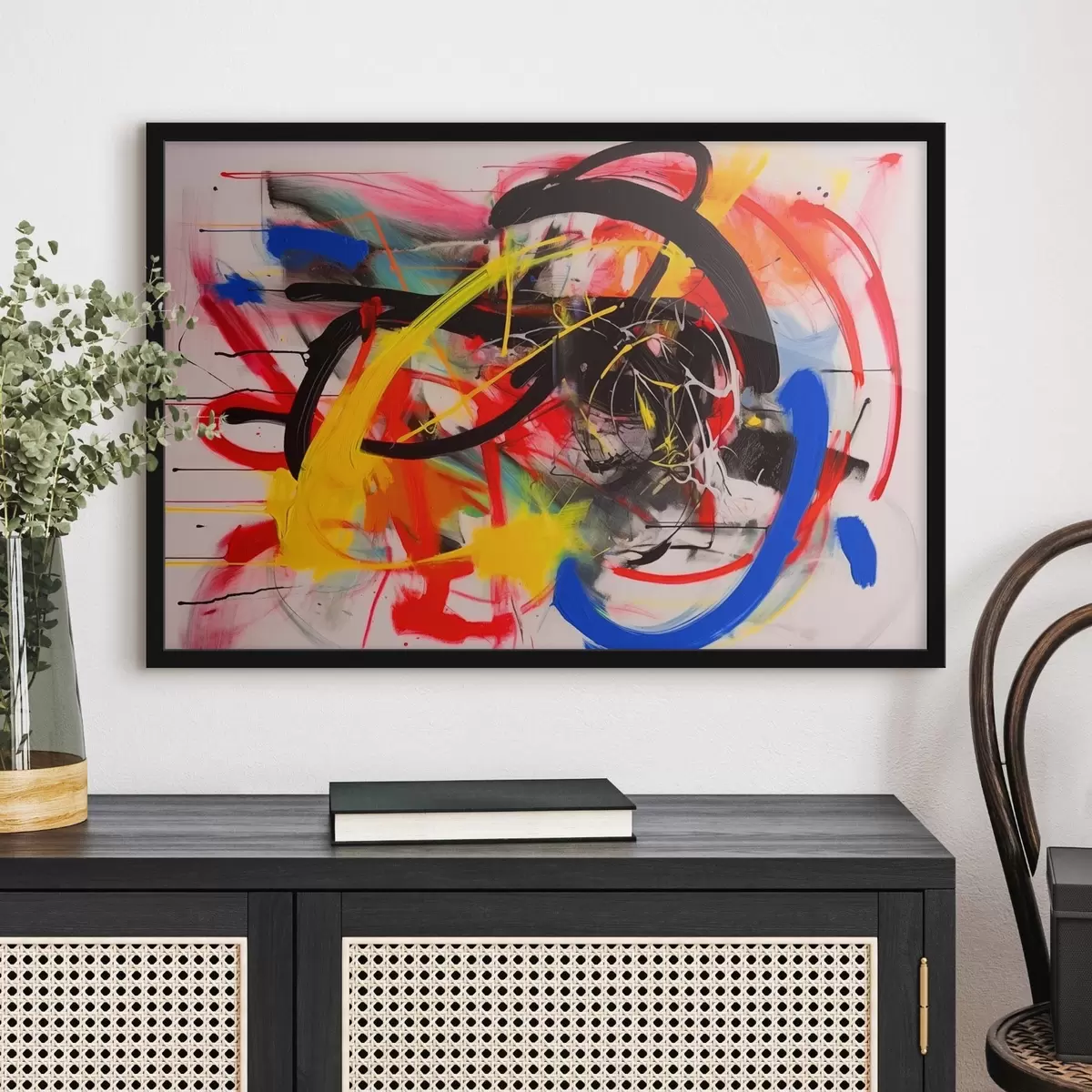 Poster Composición abstracta en colores vivos f42663