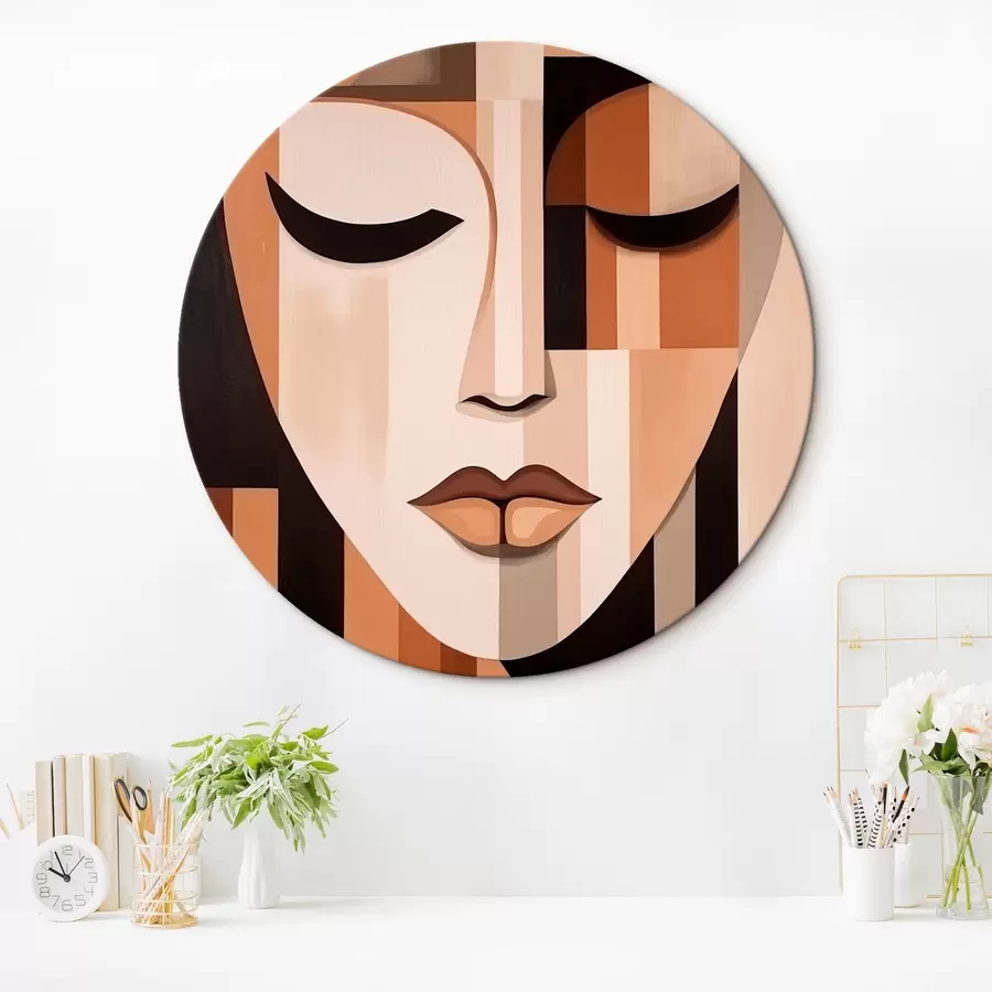 murales de pared Retrato geométrico r42657