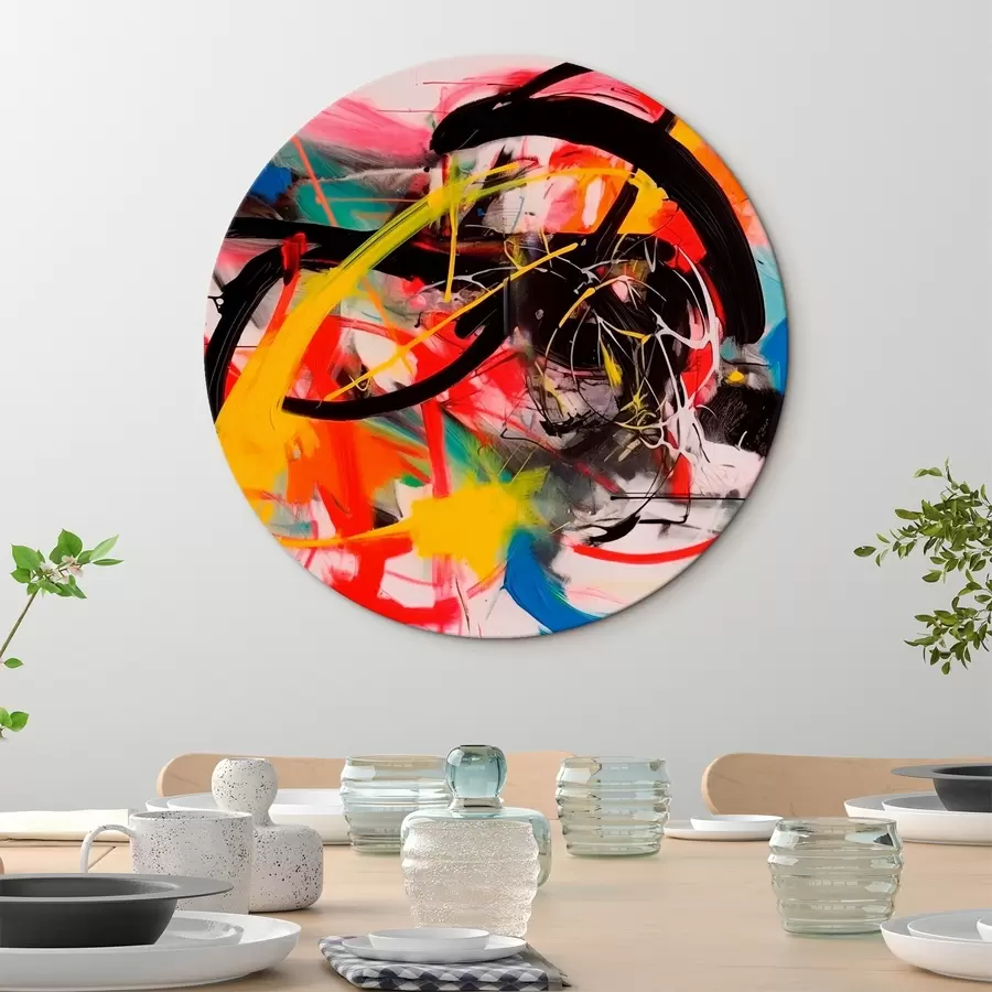 murales de pared Composición abstracta en colores vivos r42663