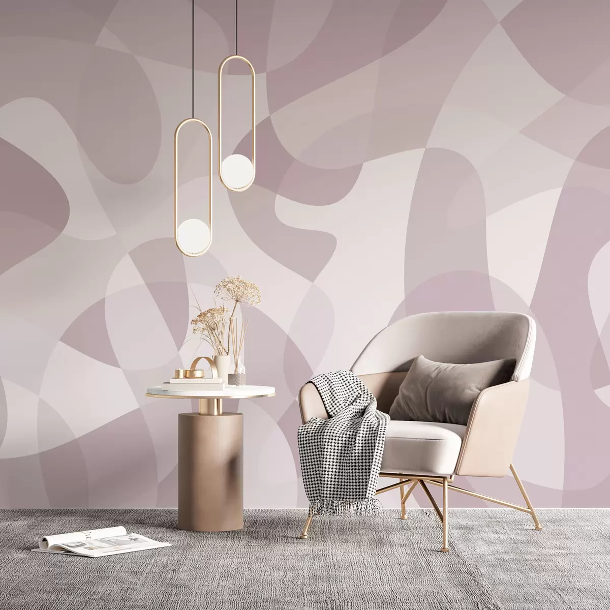 murales de pared Tendencia a la geometría abstracta w02932v4