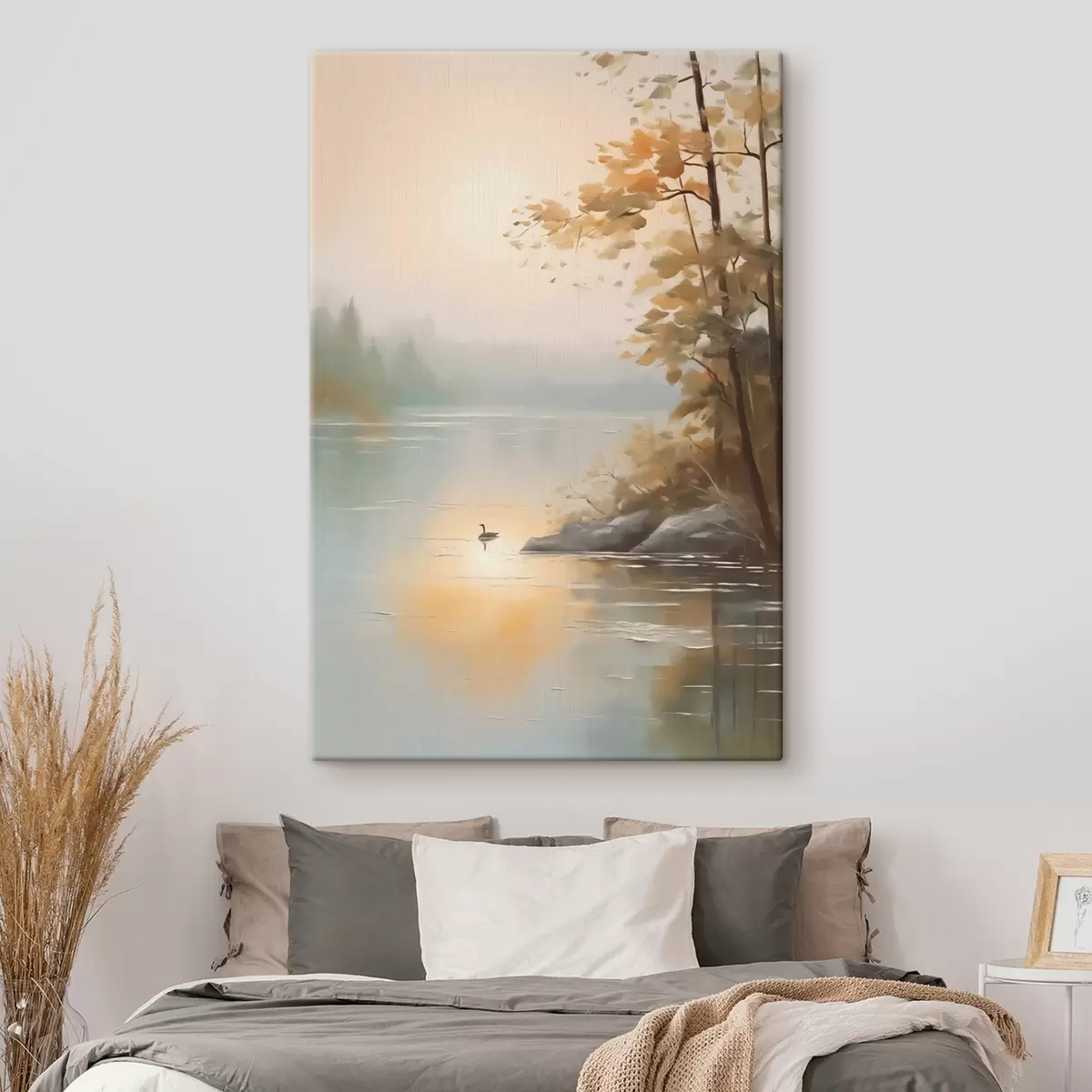 murales de pared Árbol junto al estanque s42757