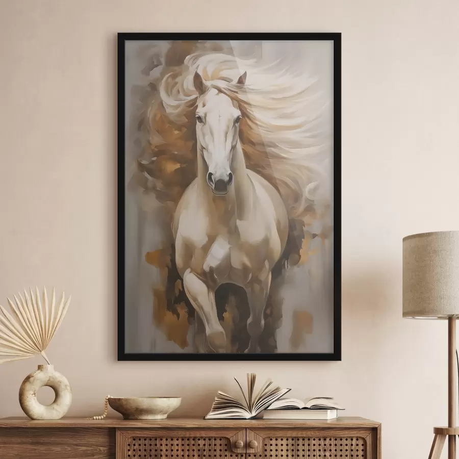 murales de pared Caballo blanco f42747