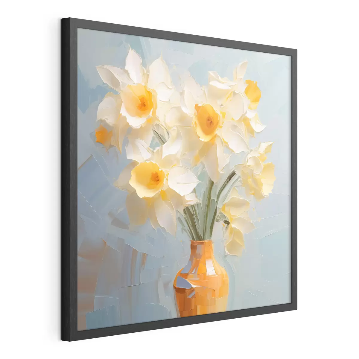 Poster Ramo de narcisos en un jarrón imitación de pintura f42749